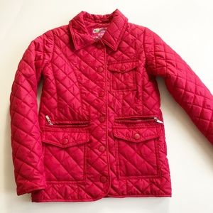 Dollhouse Quilted Barn Dressy Jacket Red With Swiss Dot Polk A Dot Lining Sz M
